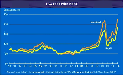 Index cen potravin Organizace spojených národů pro výživu a zemědělství 